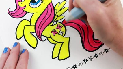 My Little Pony Coloring Book FLUTTERSHY Speed Coloring With Markers-xnbIp3GJyYc