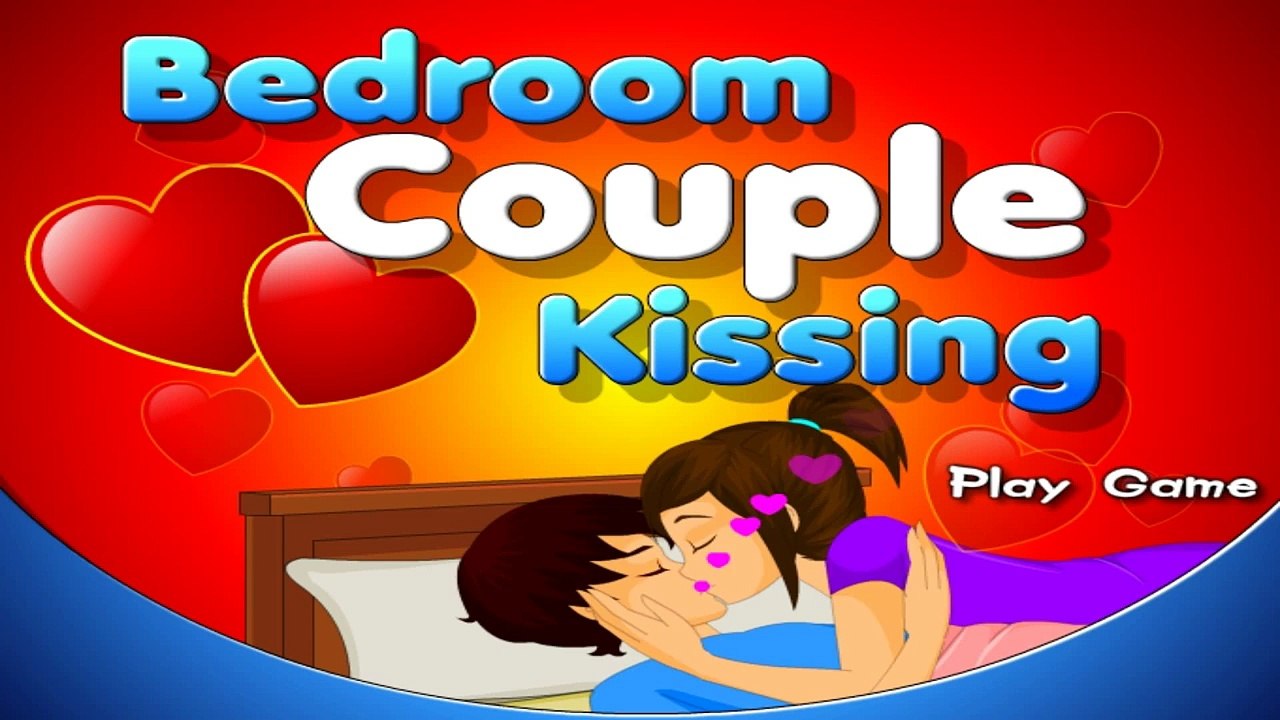 Bedroom couple kissing for kids - Couple kissing in bedroom game - kissing game