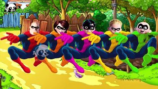 #The Incredibles #Spiderman#Finger Family Songs #Nursery Rhymes Lyric & More Panda Kids
