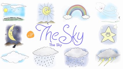 What Do You See in the Sky - Sky Vocabulary For Toddlers And Kindergarten- ELF Kids Videos-ar1kwcwZtYY
