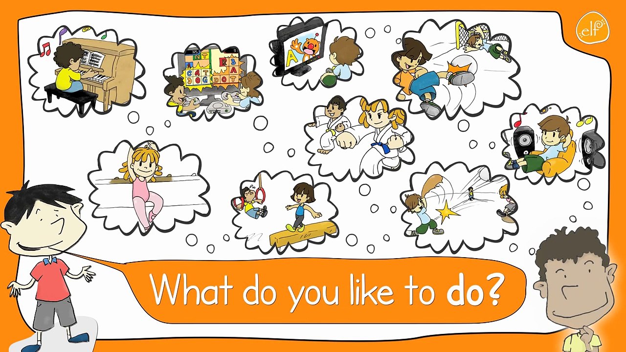 Pattern Practice _ ESL _ EFL _ What Do You Like to Do _ ELF Learning Videos-OzrjgUrHuGc