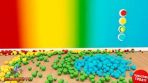 Aprender los Colores con 3D Coloridas Bolas en Invisible de la Copa EvanKids