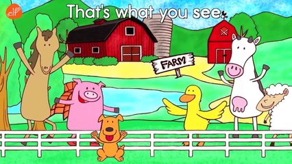 Farm Animals Song with Lyrics - Walk Around the Farm - ELF Learning-Ityh84uo8h8