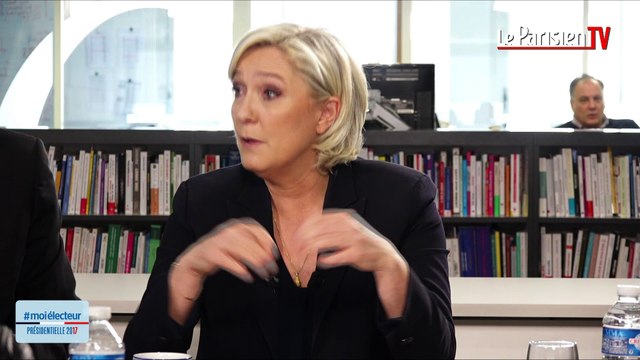 Marine Le Pen face aux électeurs : «Je suis européenne…»