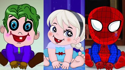 Frozen Elsa & Spiderman THIEF GOT WRONG BUTT Joker Hulk Shark Attack Fun Superhero Movie r