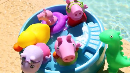 Download Video: Peppa Pig Guessing Game Toy Playset with Suzy Sheep, George Pig, Muddy Puddles DisneyCarTo