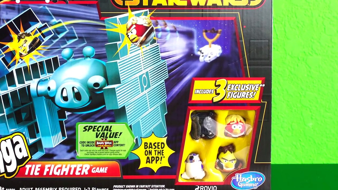 Jenga TIE FIGHTER GAME - Angry Birds STAR WARS II - Review by EvanTubeHD