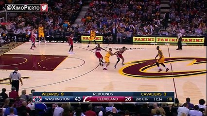 lebron james posterizes ian mahinmi