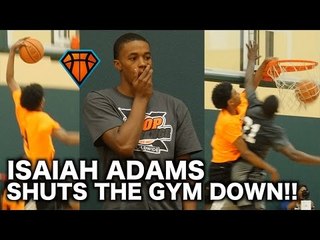 Freshman Isaiah Adams SHUTS THE GYM DOWN With a NASTY Poster At the HoopExchange Spring Showcase!!