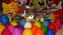 30 Surprise eggs Angry Birds,Disney Cars,Гадкий Я как Киндер Сюрпризы на русском языке