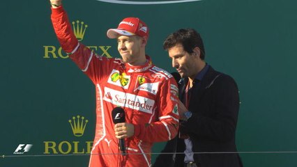 Grand Prix d'Australie - Le Podium et les interviews à la fin du Grand Prix