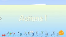 Learn Verbs #2 - Verb Chant - Action Verbs Phrases 2 - ELF Learning-CW