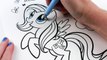 My Little Pony Coloring Book FLUTTERSHY Speed Coloring With Markers-x