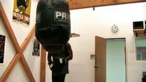 Boxing Workout - Punching Bag With Power Shots Demonstration!!!