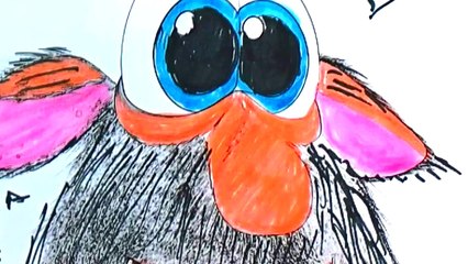 Booba Cartoon Character Coloring 5 - Eggs and Toys TV