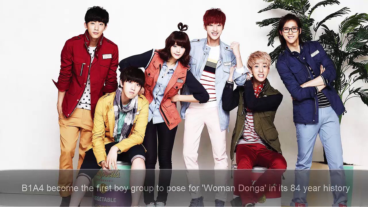 B1A4 become the first boy group to pose for 'Woman Donga' in its 84 year history