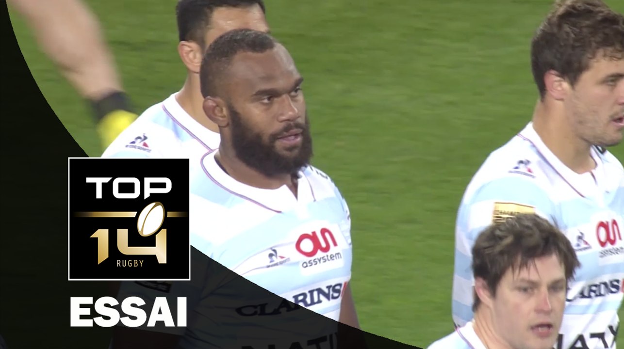 TOP 14 ‐ Essai Leone NAKARAWA (R92) – Racing 92-Clermont – J22 – Saison 2016/2017