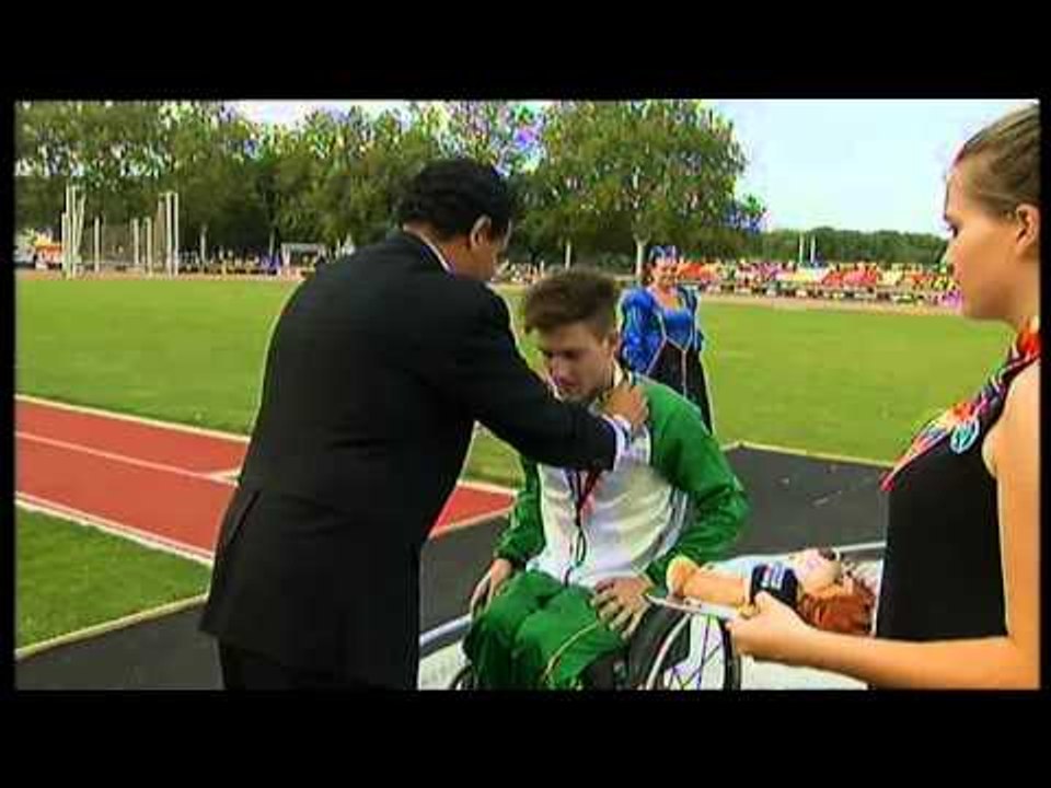 Athletics -  men's 400m T34 Medal Ceremony  - 2013 IPC Athletics World Championships, Lyon