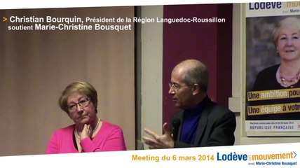 Marie-Christine BOUSQUET  : Avec le soutient de Christian BOURQUIN