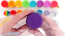 Play Doh Rainbow Oreo Cookies How to Make Play Dough Food * RainbowLearning (NEW)