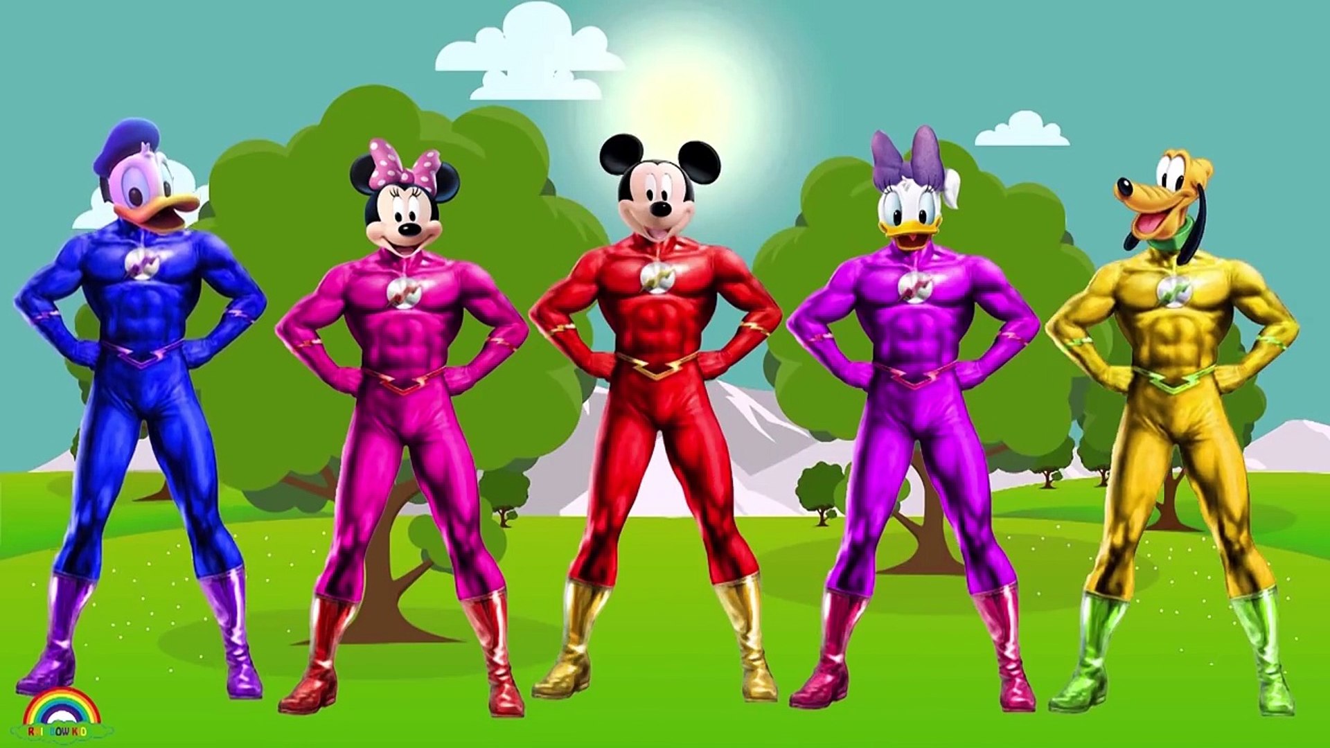 ⁣Mickey Mouse Captain America Finger Family Songs - Daddy Finger Family Nursery Rhymes Lyri