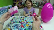 Family Fun Games for Kids Disney Princess Frozen PlayDoh Kinder Surprise Eggs Toys Singing