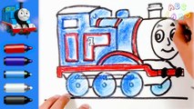 How to Draw Thomas the Tank Engine and Percy the Small Engine ♦ Drawing Tutorial