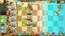 Plants Vs Zombies 2: Homing Thistle, No Sunflower Challenge, Big Wave Beach Day 6