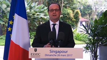 Discours sur le campus de l'ESSEC à Singapour