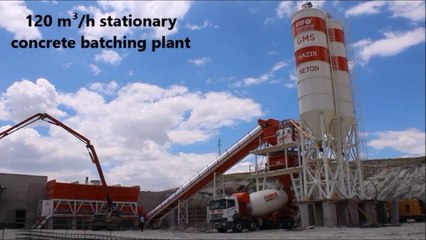 Télécharger la video: insmakina Stationary concrete batching plants - sabit beton santrali  120 m3 saat-SD