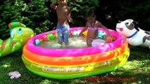 Академия и задний двор весело надувной Дети время игры бассейн горка всплеск Игрушки воды с |