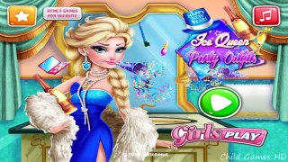 Ice Queen Party Outfits - Disney Frozen Princess Elsa Make Up And Dress Up Game