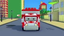 Tom der Abschleppwagen und Amber der Krankenwagen in Autopolis| Lastwagen Bau Cartoon Seri