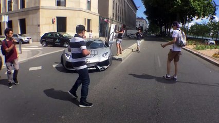 LAMBORGHINI AVENTADOR CRASH IN LYON ! CRASH I REVS FOR MODBALL RALLY http://BestDramaTv.Net