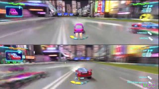 PS3 Cars 2 The Video Game Chick Hicks vs Daredevil Lightning McQueen Battle Race!
