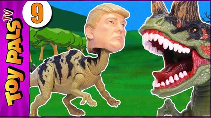 TRUMPOSAURUS Dinosaurs Revenge Jurassic Park World Toys Dinosaur Toy Kids Videos 9-gQunAB