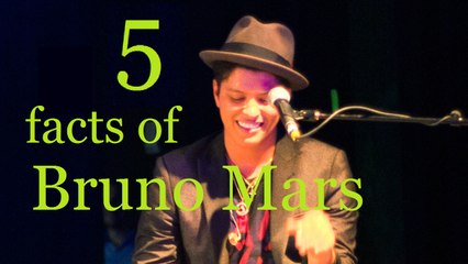 5 Bruno Mars Facts that you need to know !