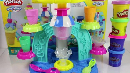 Play Doh Ice Cream Shop Sweet Swirl and Scoop Playset Playdough Cake and Cupcakes Set