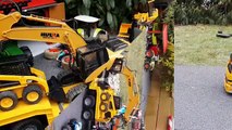 BRUDER RC toys excavator crash! Bruder video for kids!-UCB
