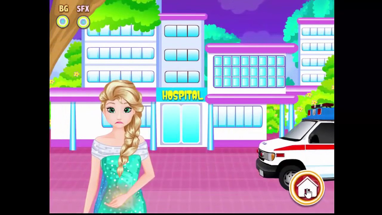 ❤ FROZEN Elsa Appendix Surgery Game - Doctor games for kids