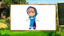 Five Little Masha Jumping on the Bed | 5 Little Monkeys Jumping on the bed Nursery Rhymes