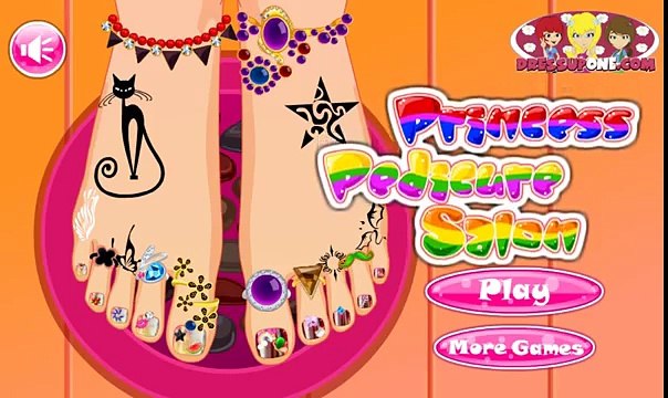 Princess pedicure salon! The game for girls! Kids Games! Cartoons for children!