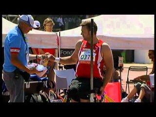 Athletics - Jacob Dahl - men's shot put F54/55 final - 2013 IPC Athletics World C...