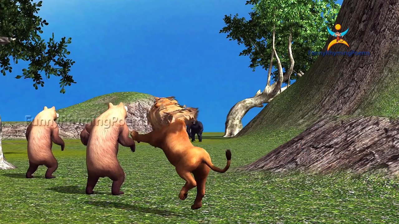 Gorilla VS Dragon Finger family 3d rhyme | Nursery Children Finger Family song