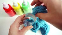 DIY How To Make Colors Kinetic Sand Icecream Learn Colors Slime Clay Toilet Poop