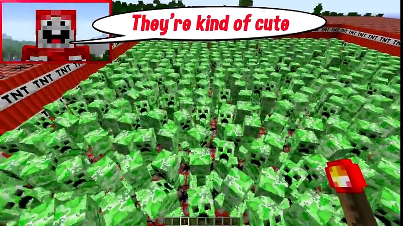 10,000 TNT VS 1000 CREEPERS _ Minecraft