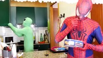 Spiderman vs Aliens Twins w/ Lollipop Frozen & Pink Spidergirl Ghost vs Zombie In Real Lif
