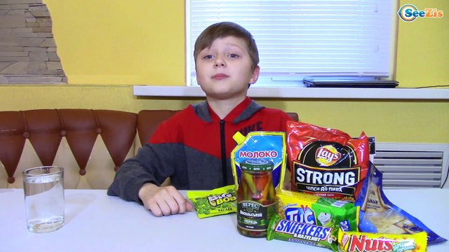 Челлендж! Попробуй не запей еду! Видео для детей