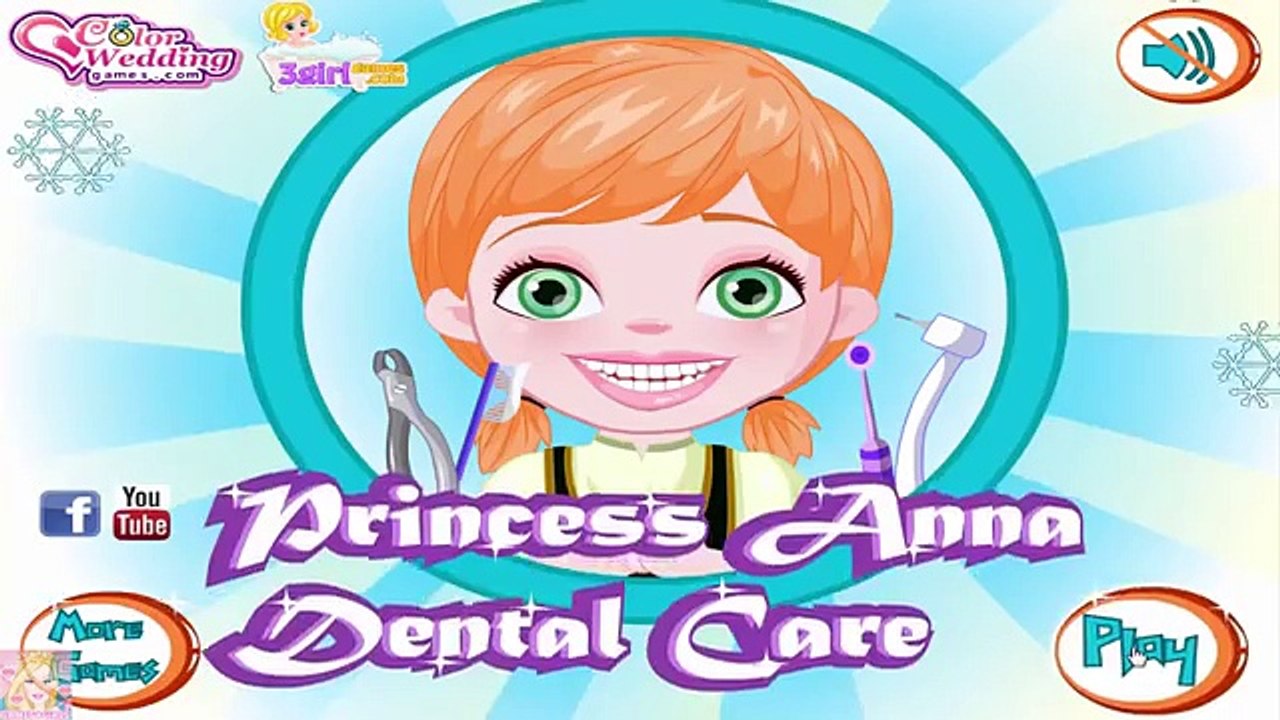 Милый Принцесса Анна зубоврачебный забота видео эпизод-пра замороженные кино игры-дисней Принцесса игра