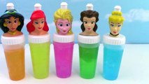 Disney Princess SLIME Surprise Toys Slime Clay Ice Cream Popsicle Molds Frozen Elsa Rainbow Colors-g